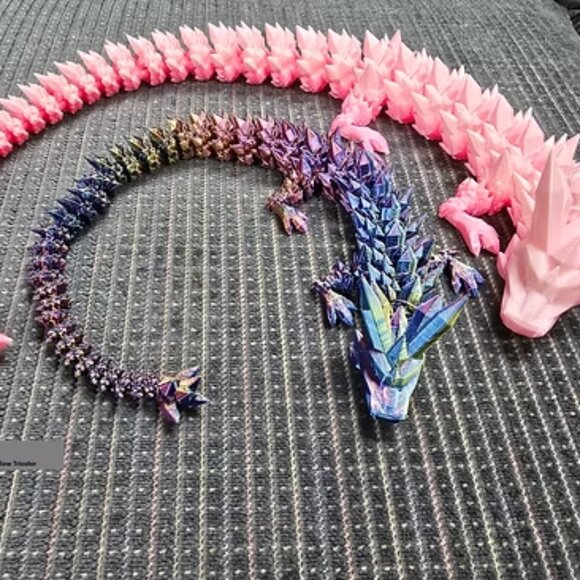 SUPER DEAL! Pack of 10 Random Crystal Dragons - Small ~17" - Picture 1 of 2